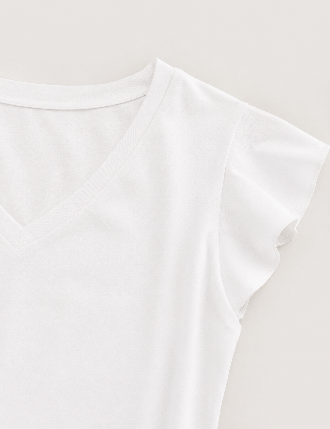 Alternative view of Camiseta Con Volantes Blanca