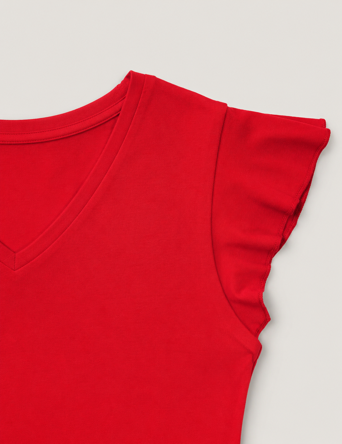 Alternative view of Camiseta Roja Con Volantes
