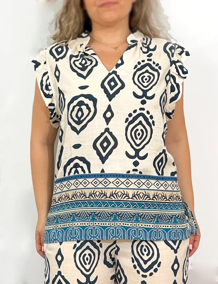 Blusa Estampado Marino - Imagen 2