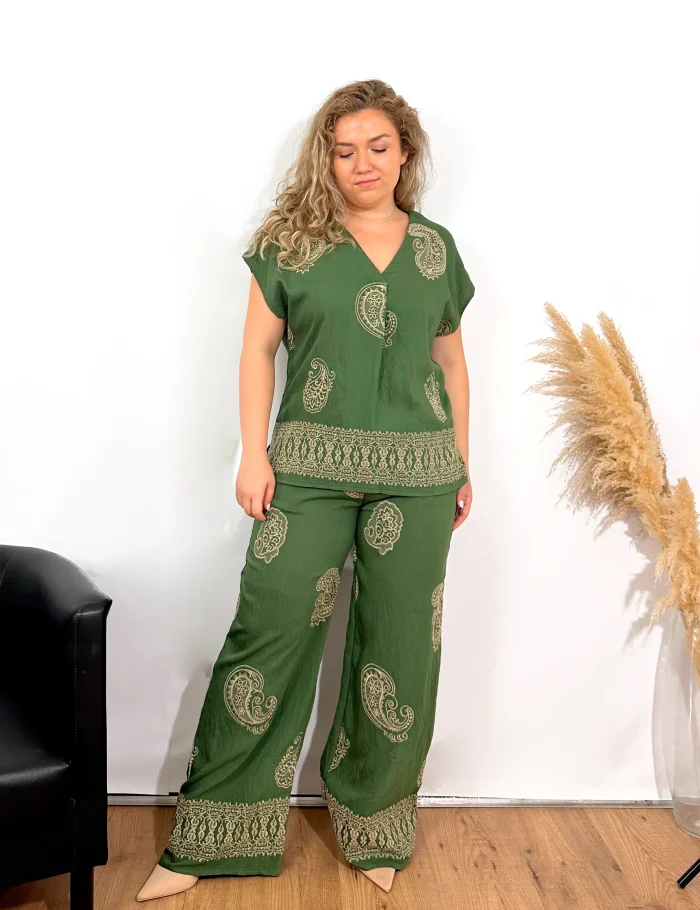 Pantalón Fluido Kaki