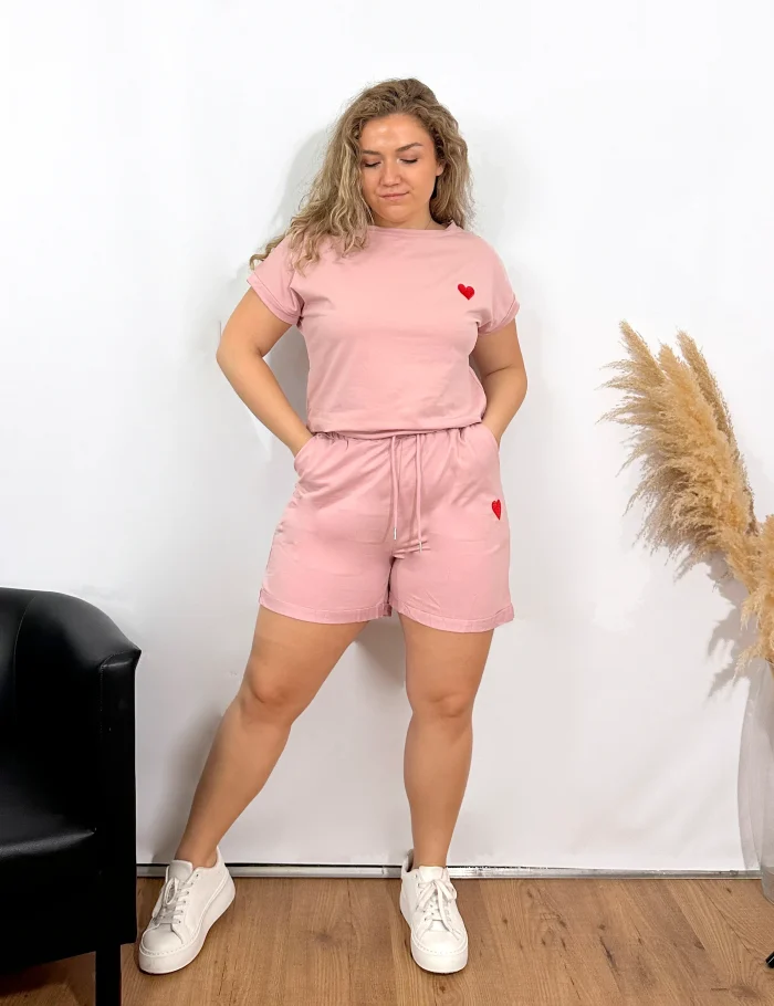 Short Corazón Rosa