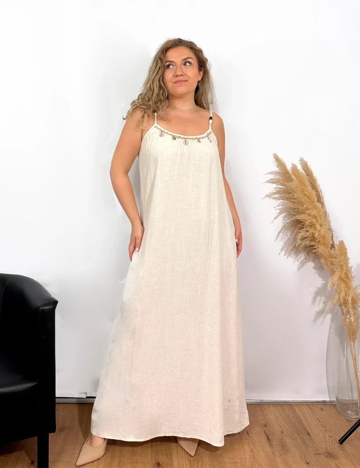 Vestido Conchas Lino