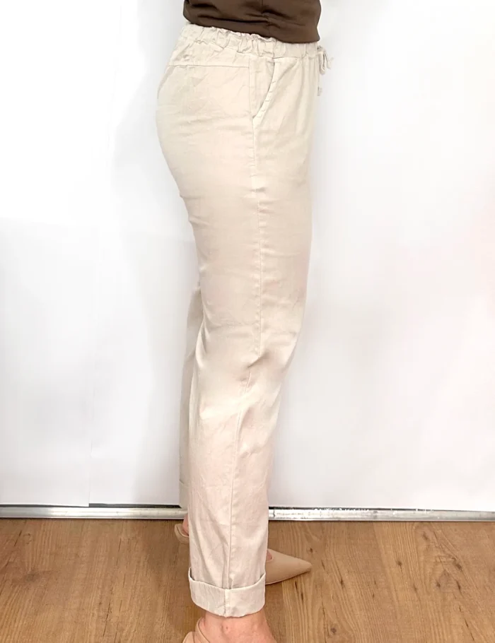 Pantalón Slim Beige - Imagen 3