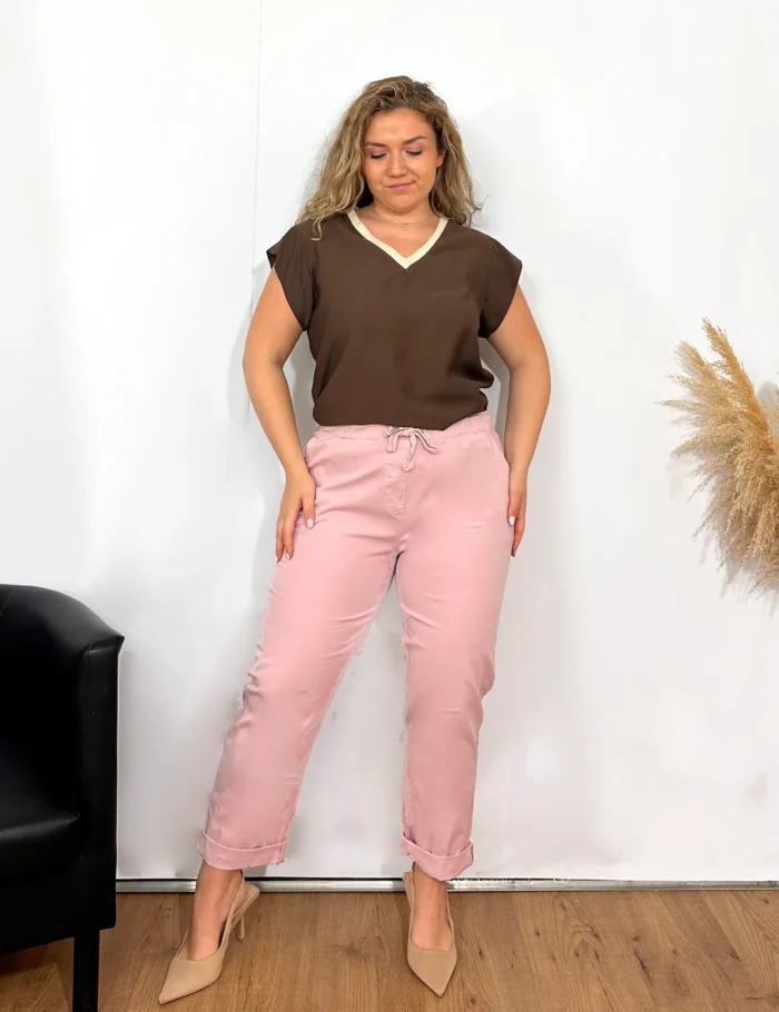 Pantalón Slim Rosa