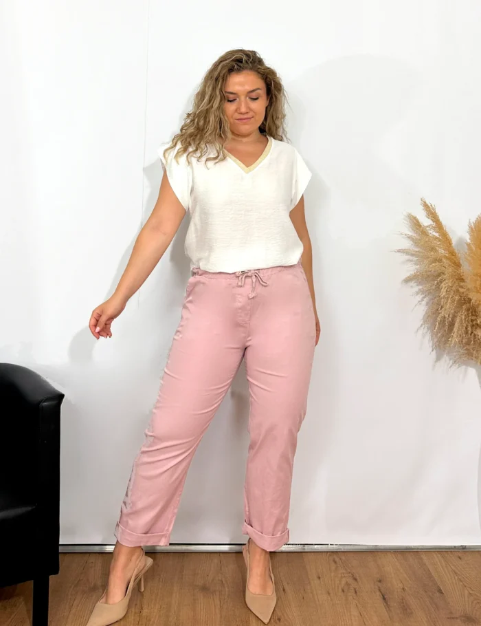 Camiseta Blanca Con Brillo - Imagen 4