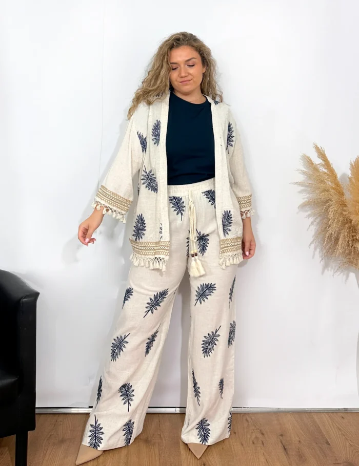 Kimono Lino Bordado