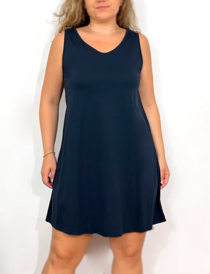Vestido Básico Marino - Imagen 2
