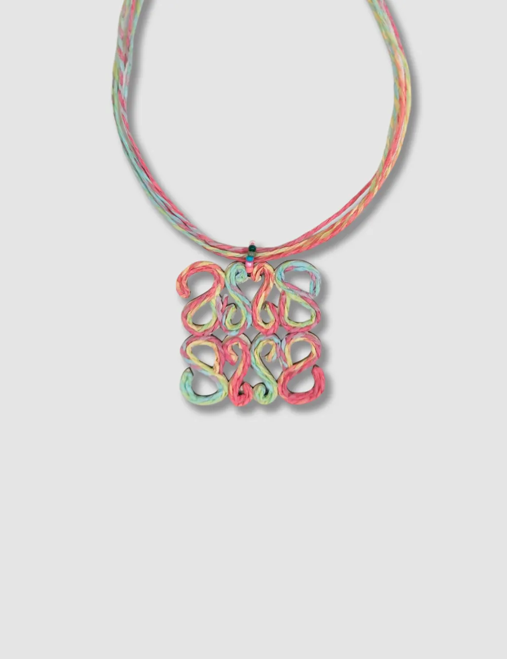 Collar Rafia Multicolor