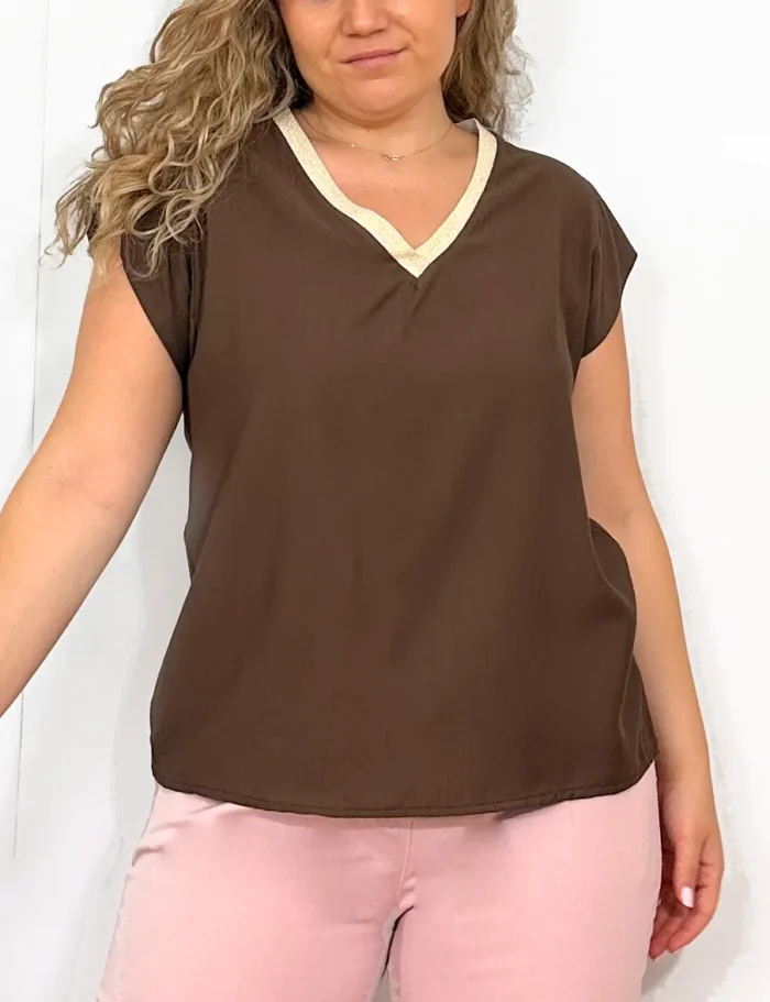 Camiseta Chocolate Con Brillo - Imagen 2