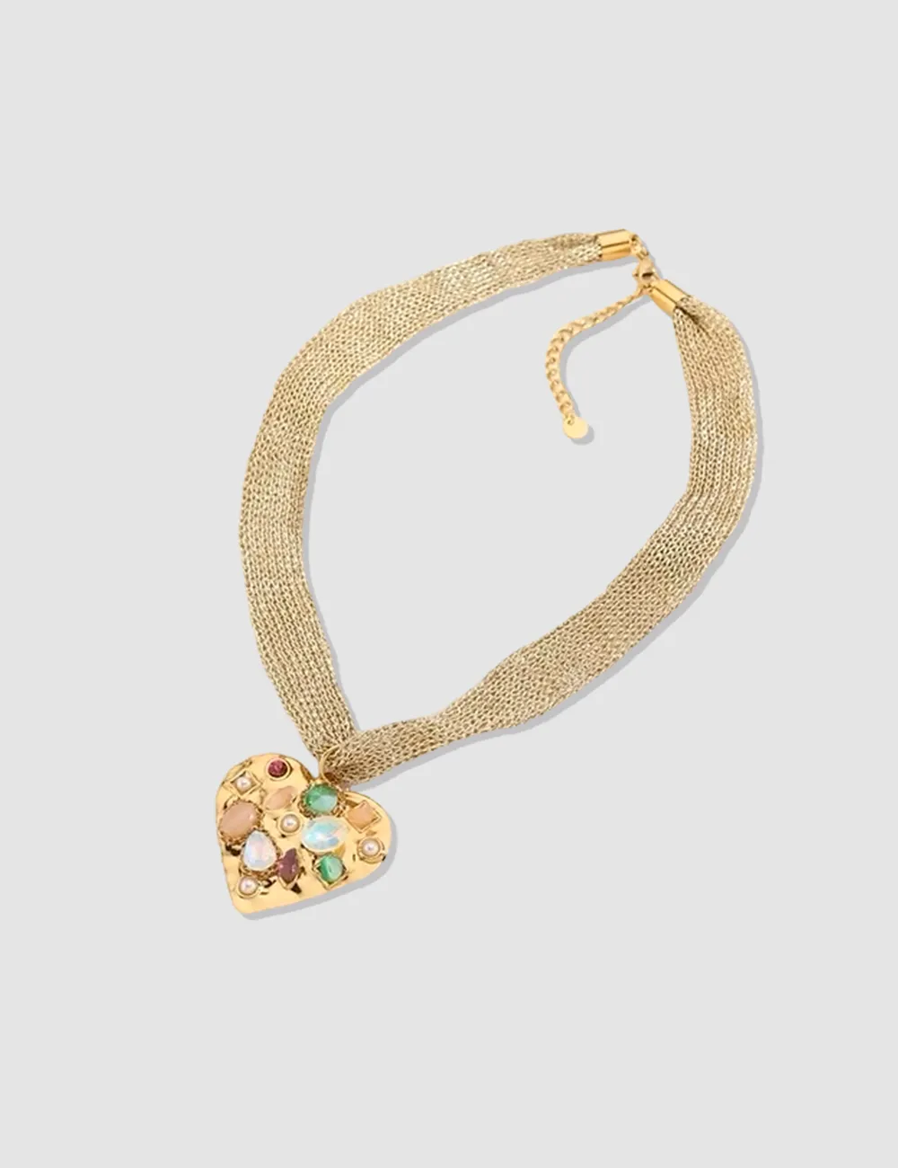 Collar Corazón Piedras