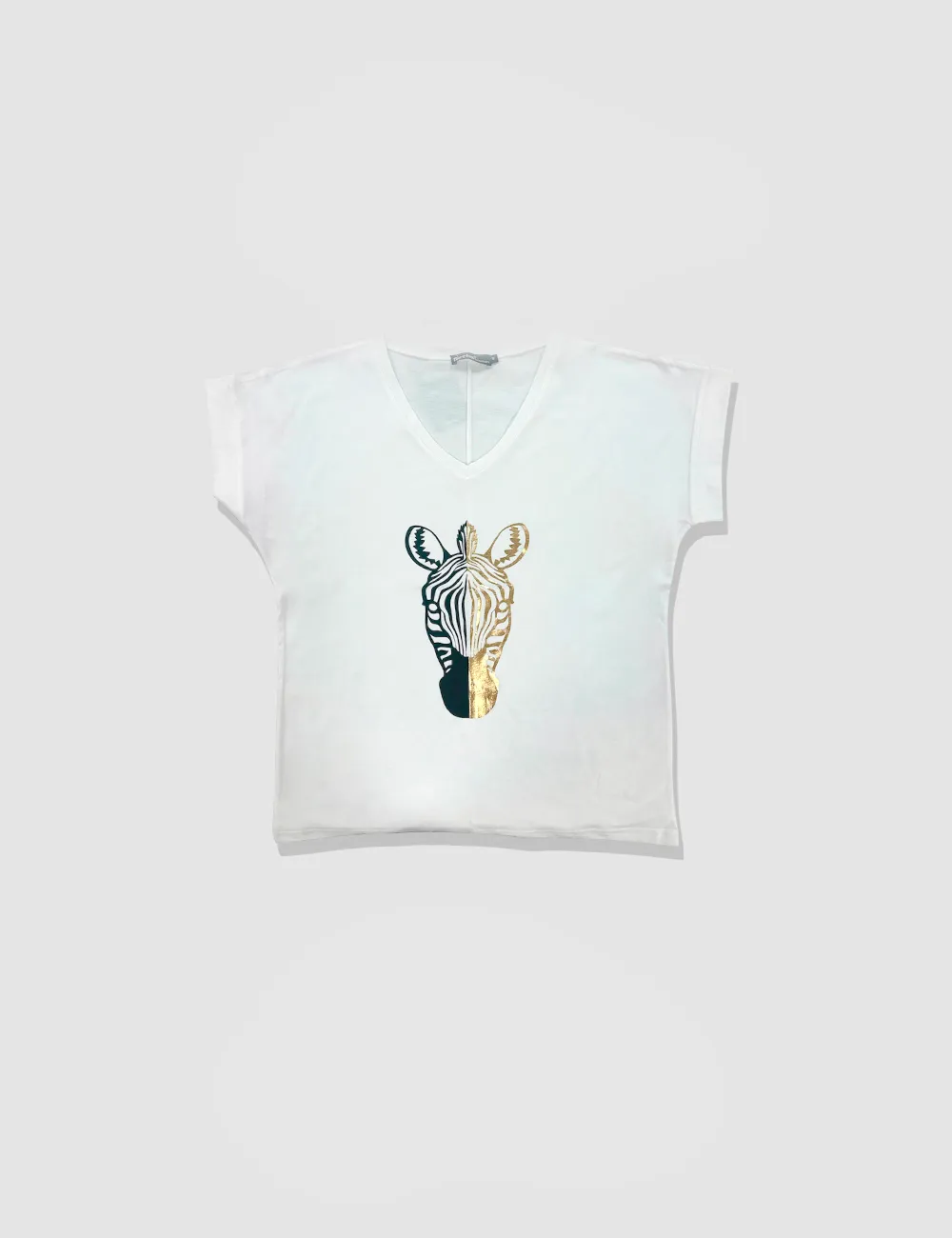 Camiseta Cebra Blanca