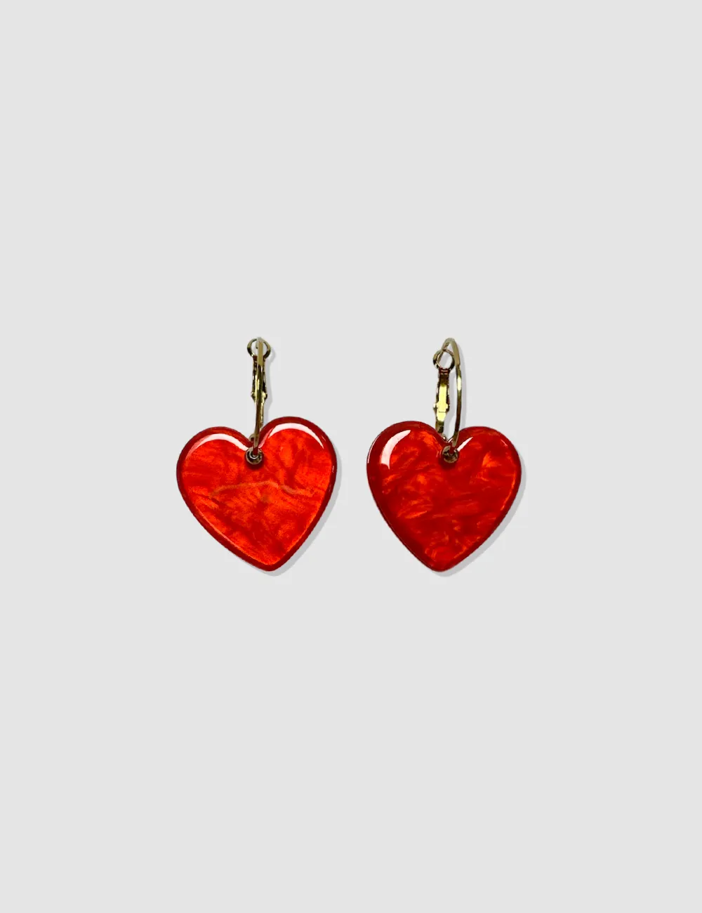 Pendientes Corazón Rojos