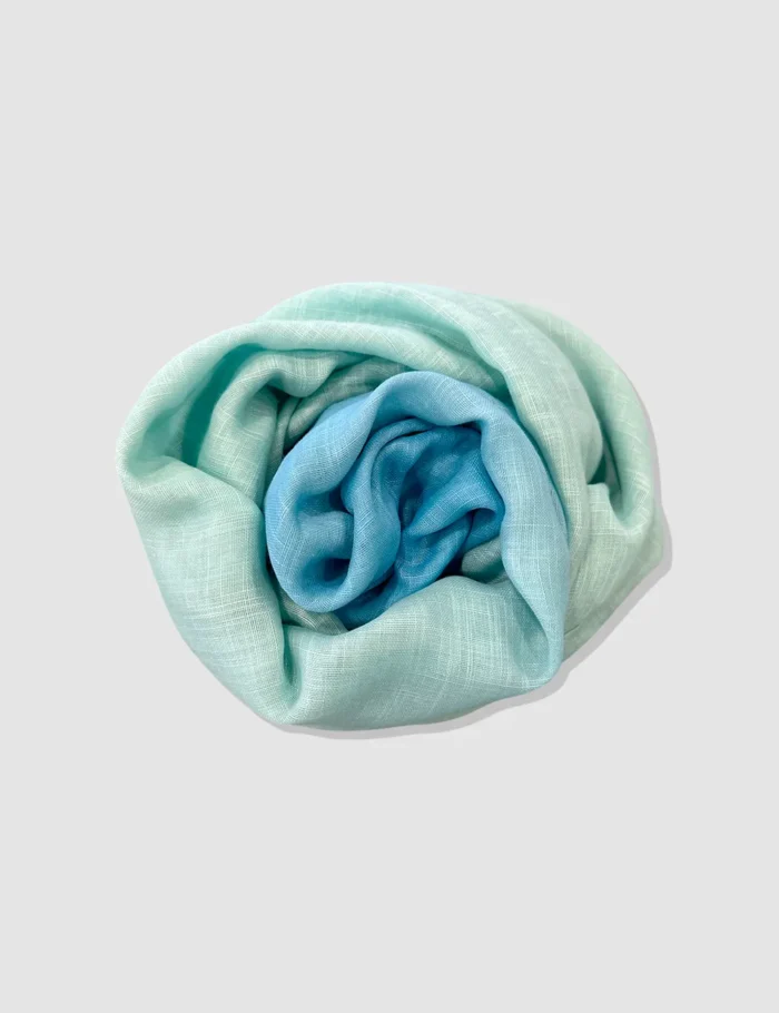 Pañuelo Lino Aqua - Imagen 6