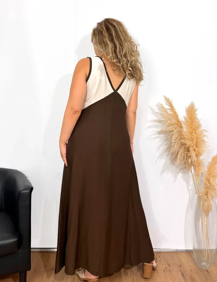 Vestido Evasé Chocolate - Imagen 2