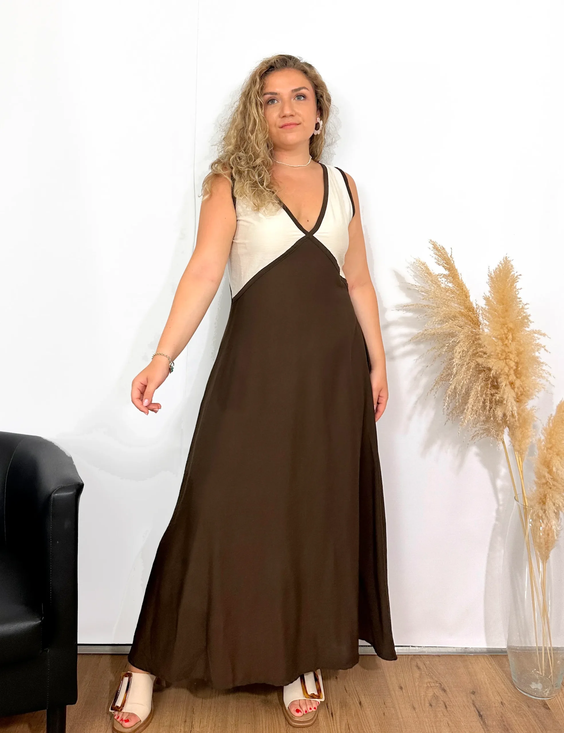 Vestido Evasé Chocolate