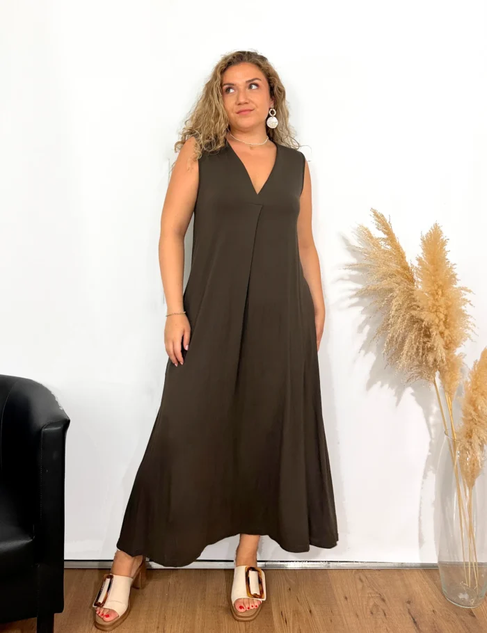 Vestido Maxi Raja Chocolate - Imagen 3