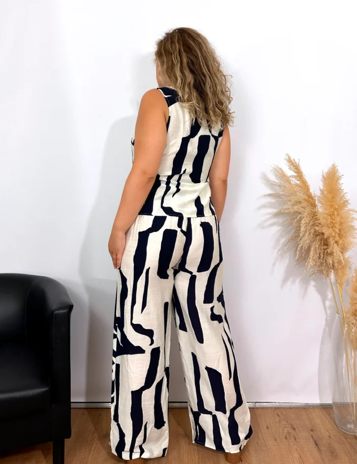 Chaleco Azul Crema - Imagen 2