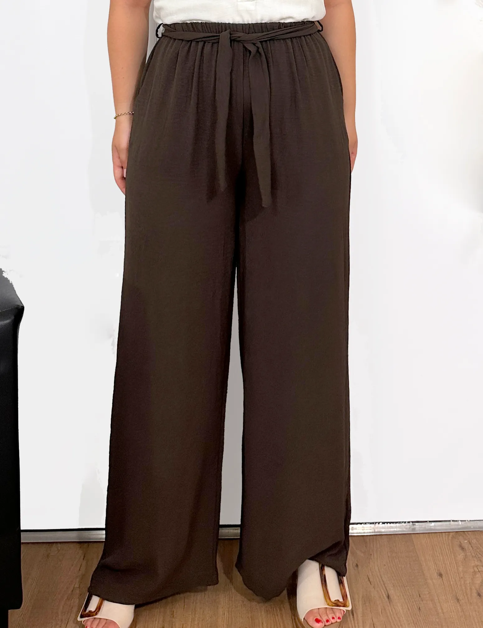 Pantalón Fluido Chocolate