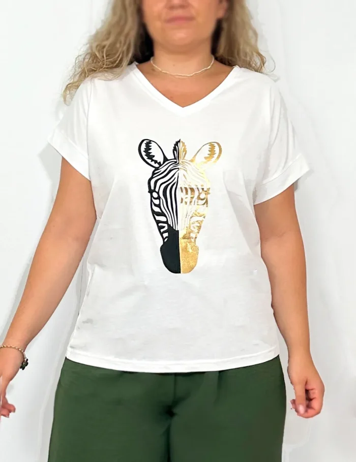Camiseta Cebra Blanca - Imagen 5
