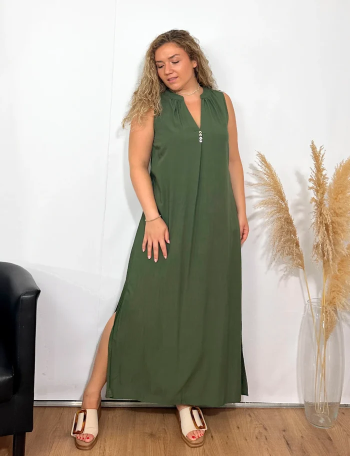 Vestido Maxi Kaki