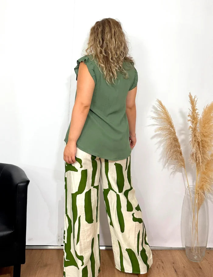 Blusa Volantes Verde - Imagen 3