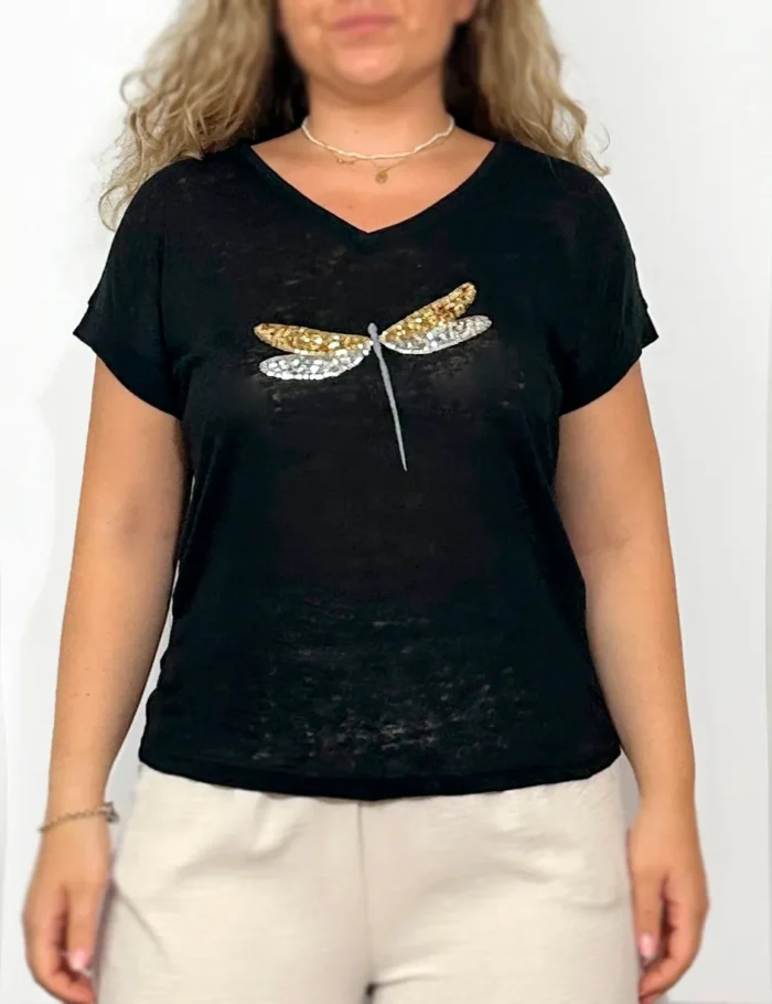 Camiseta Libelula Negra - Imagen 2