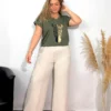 Camiseta Cebra Kaki