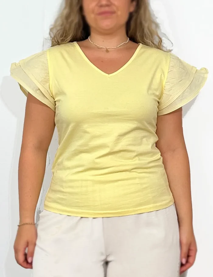 Camiseta Volantes Amarilla - Imagen 2