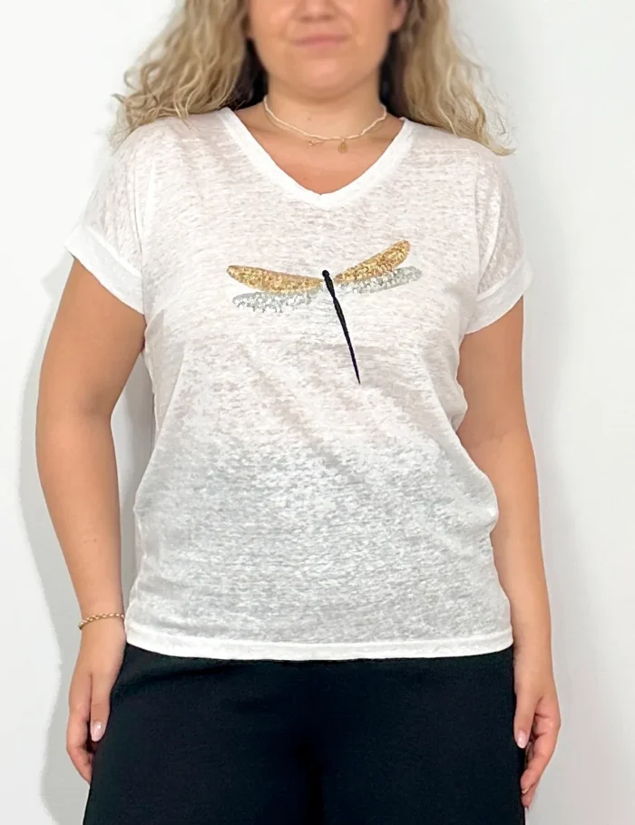 Camiseta Libelula Blanco - Imagen 2