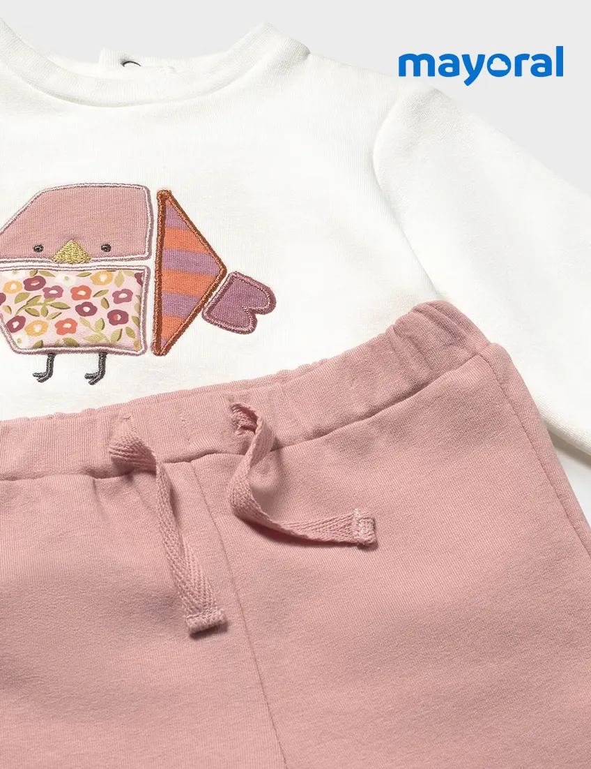 Conjunto Pajarito Rosa