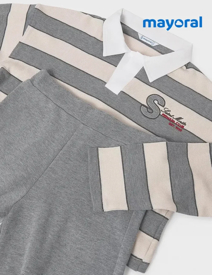 Polo Rayas Gris Vigore - Imagen 4