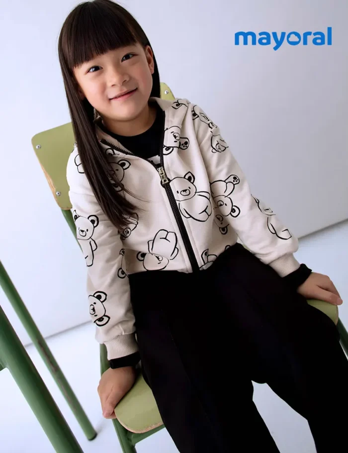 Sudadera Ositos Crema