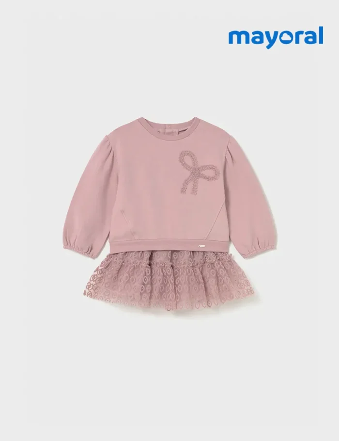 Conjunto Falda Tul Rosa