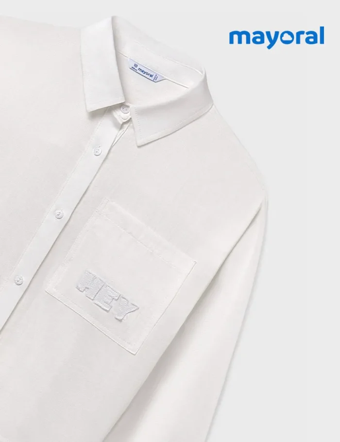 Camisa Bolsillo Blanca - Imagen 5
