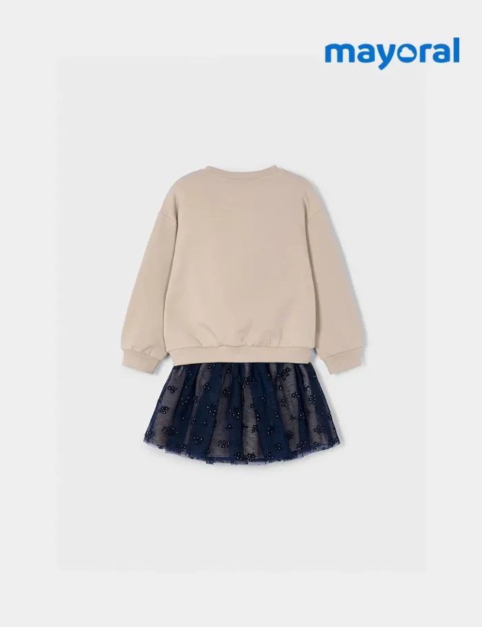 Sudadera Flor Beige - Imagen 3