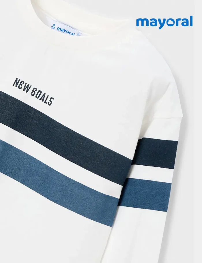 Camiseta Blanca Rayas