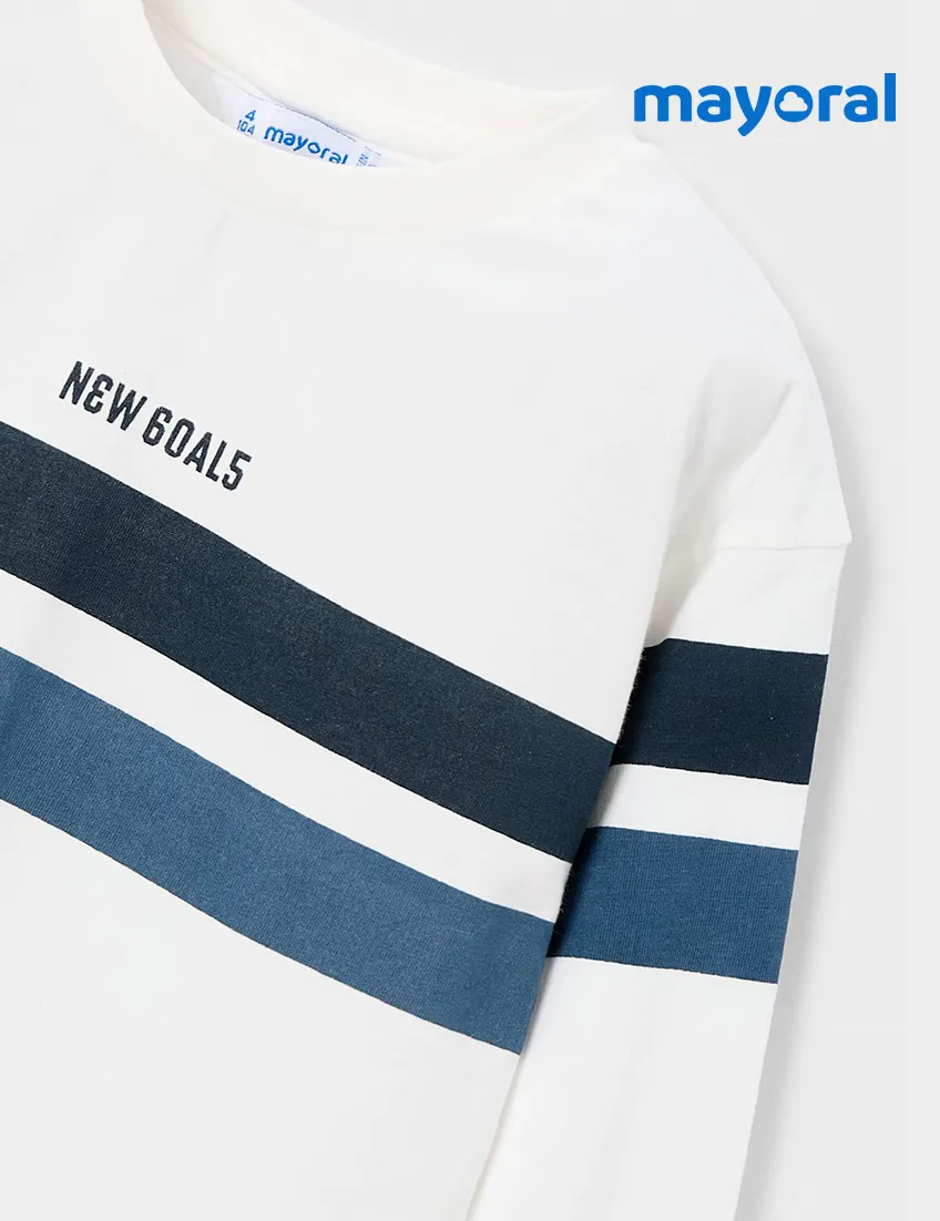 Camiseta Blanca Rayas