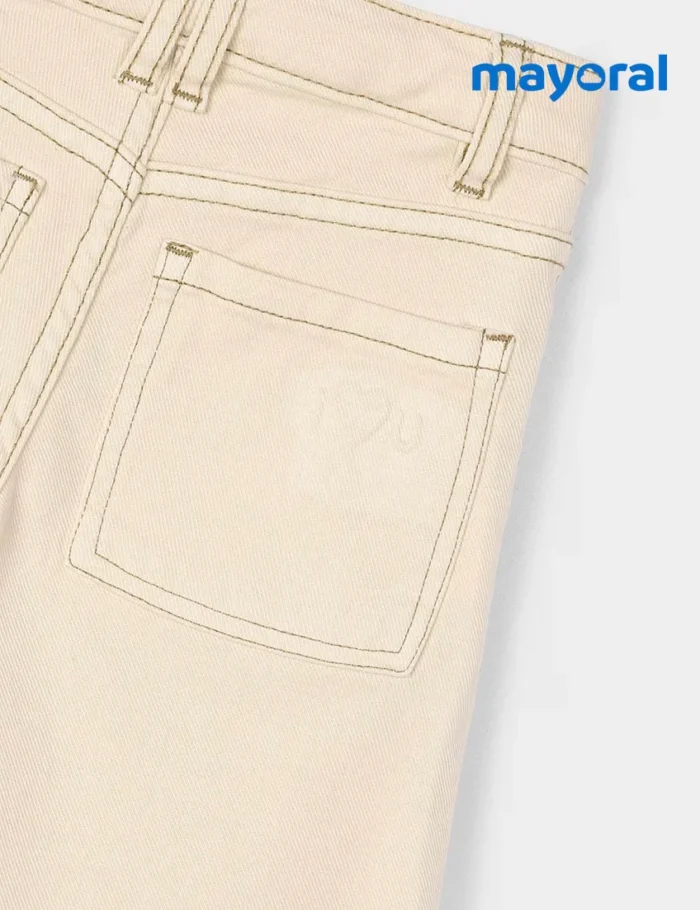 Pantalón Wide-leg Beige - Imagen 3