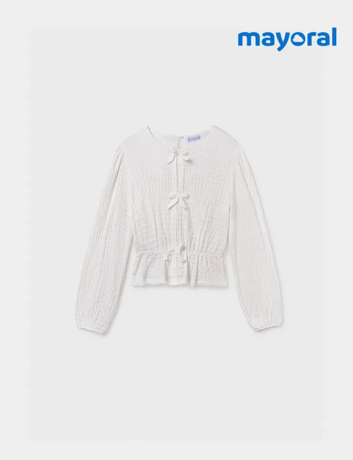 Blusa Lazos Blanca - Imagen 2