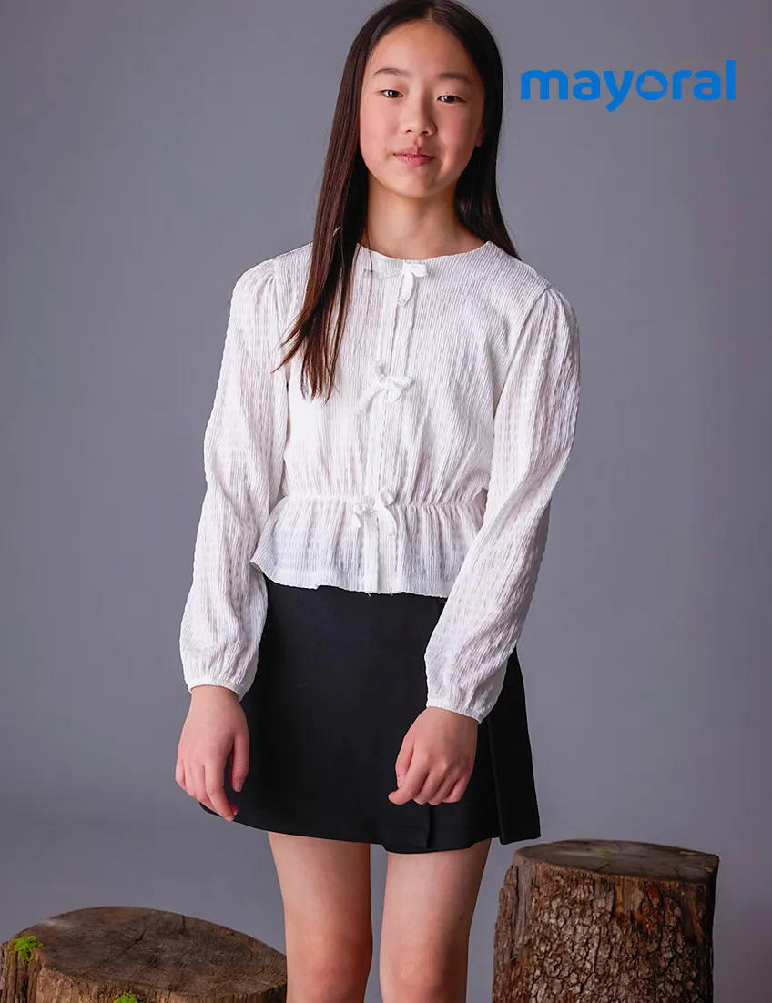 Blusa Lazos Blanca