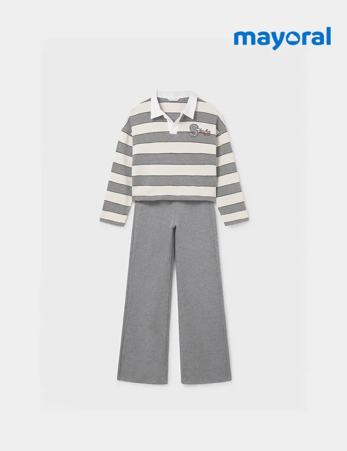 Polo Rayas Gris Vigore - Imagen 2