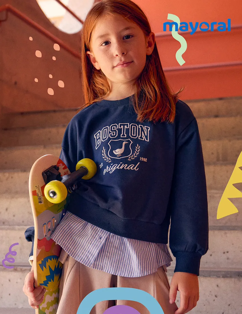 Sudadera Combinada Marino