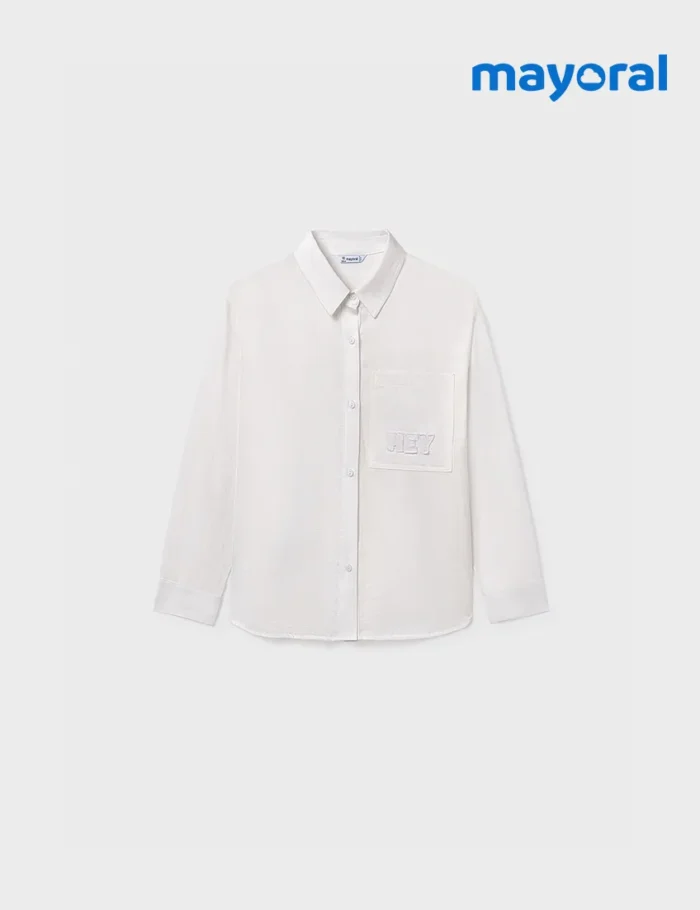 Camisa Bolsillo Blanca - Imagen 2
