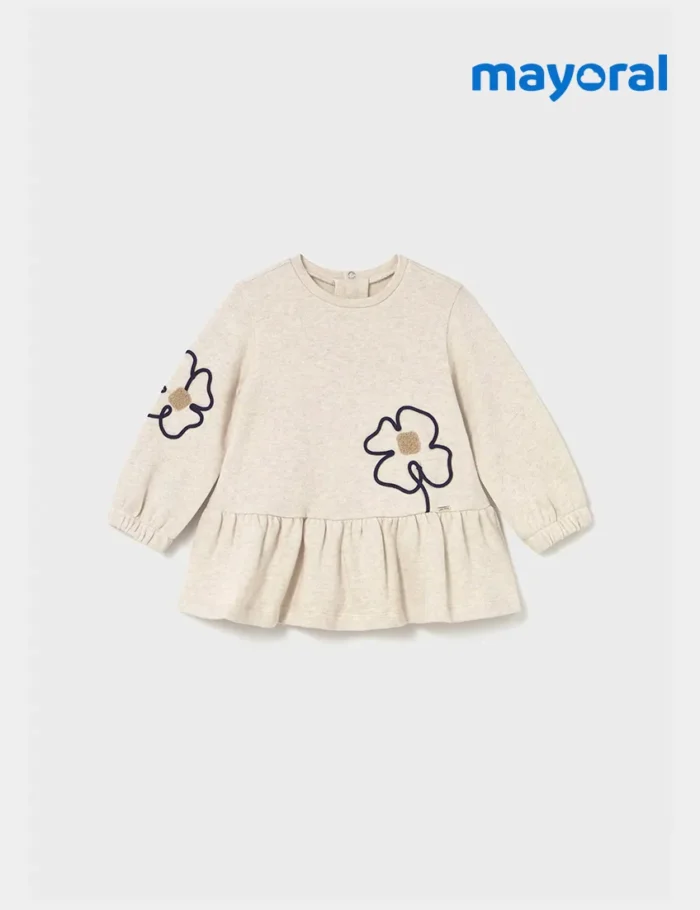Vestido Flores Beige - Imagen 2