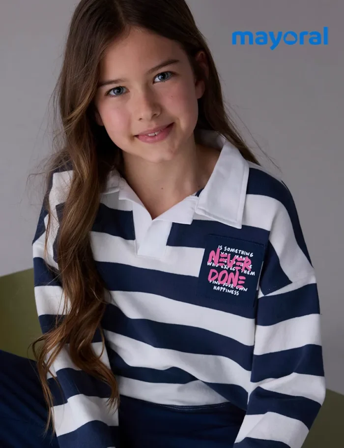 Polo Rayas Marino