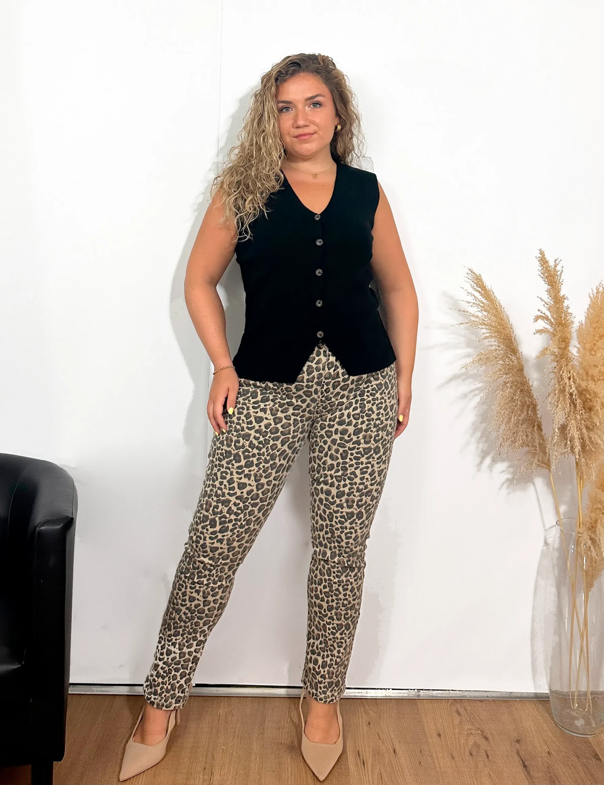Chaleco Botones Negro