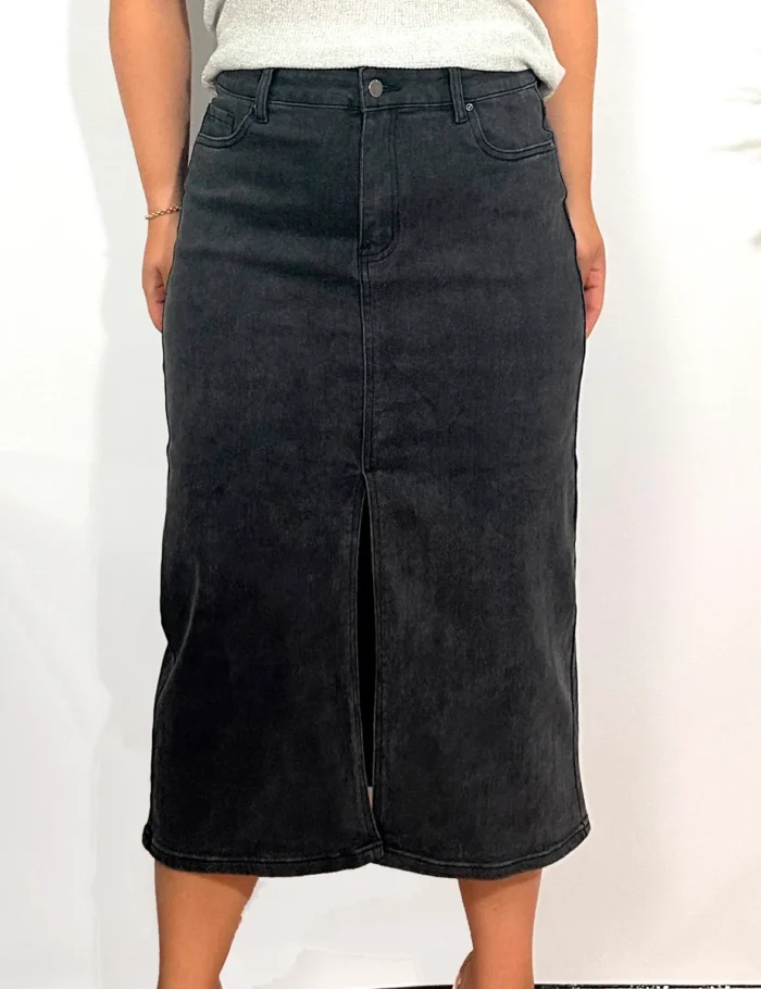 Falda Midi Negra