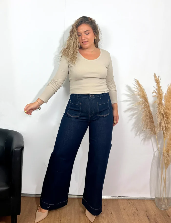Jeans Wide-Leg Bolsillos - Imagen 3