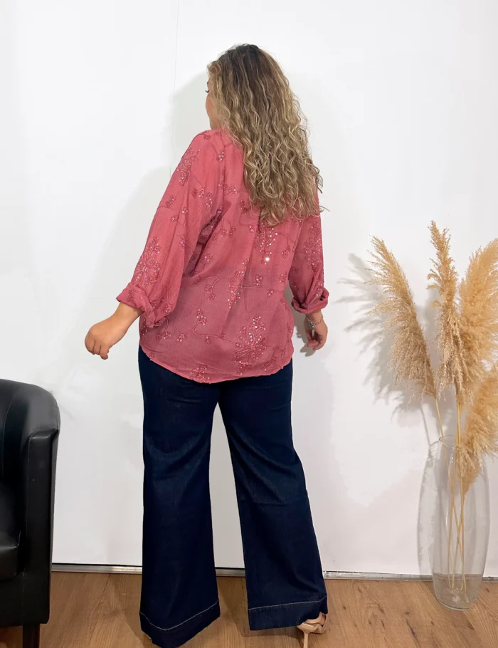 Blusa Brillo Rosa - Imagen 4