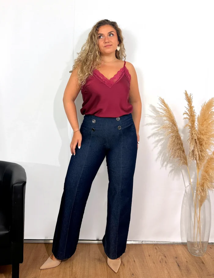 Top Lencero Raso Vino - Imagen 4